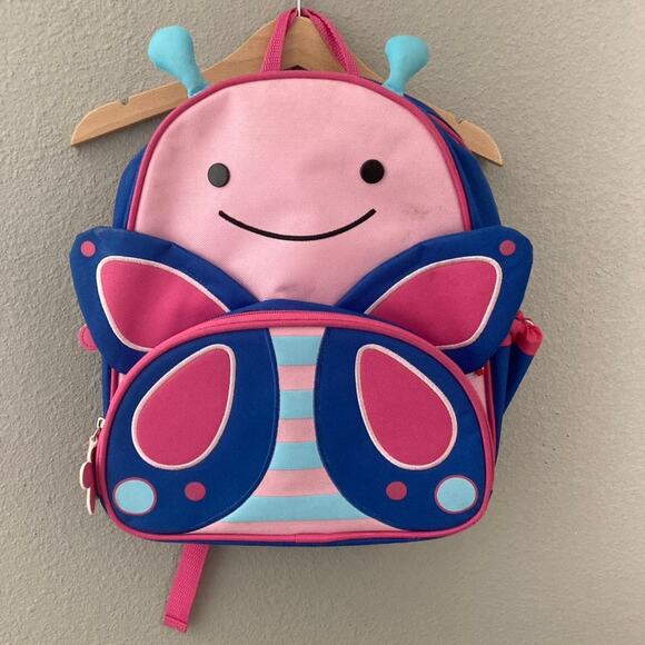Skip Hop Zoo Butterfly Preschool Backpack - Pink Blue - Picture 12 of 12